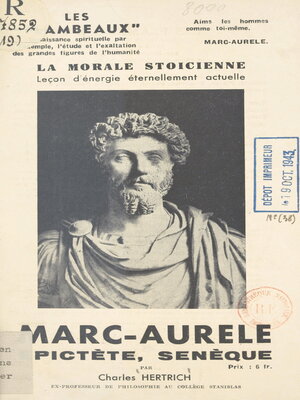cover image of Marc-Aurèle, Epictète, Sénèque